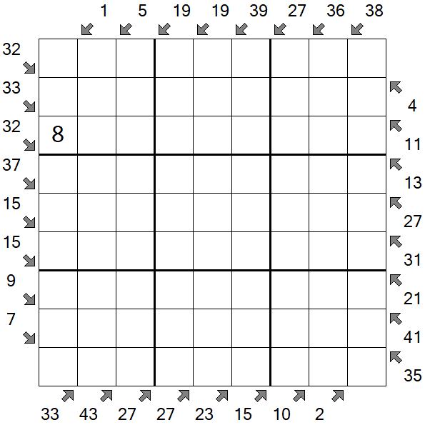 Little Killer Sudoku - Difficile