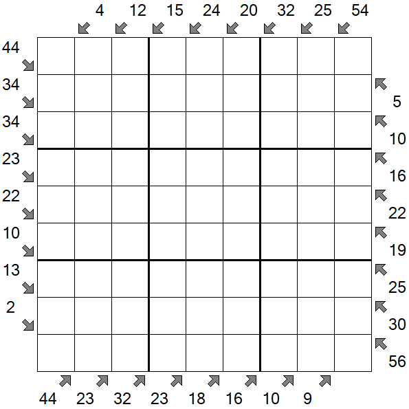 Little Killer Sudoku - Difficile