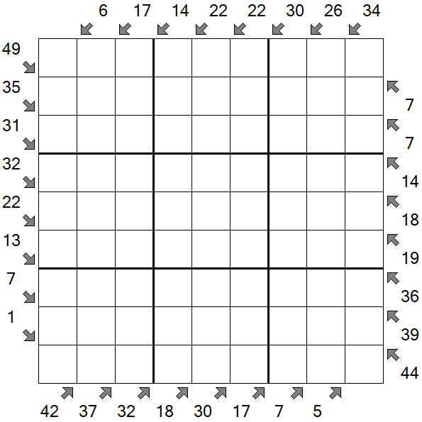 Little Killer Sudoku - Difficile