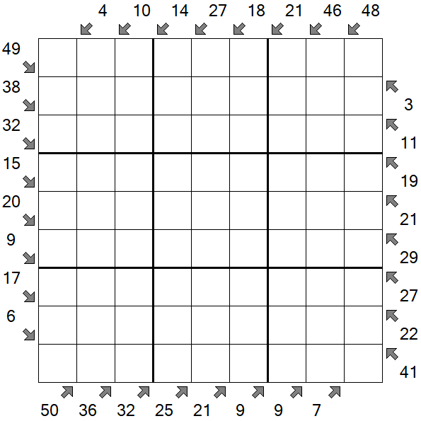 Little Killer Sudoku - Difficile