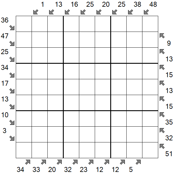 Little Killer Sudoku - Difficile