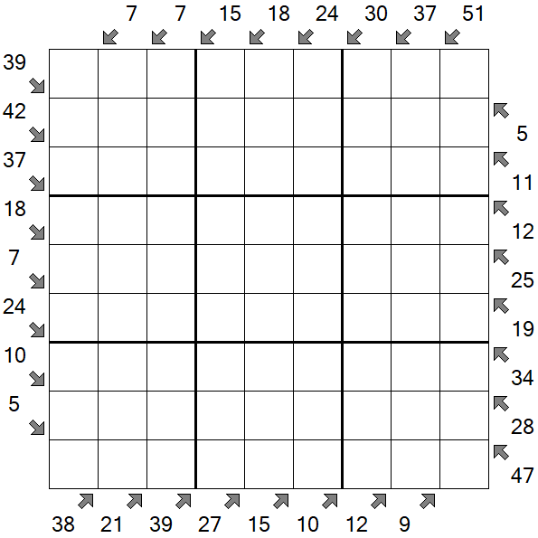 Little Killer Sudoku - Difficile