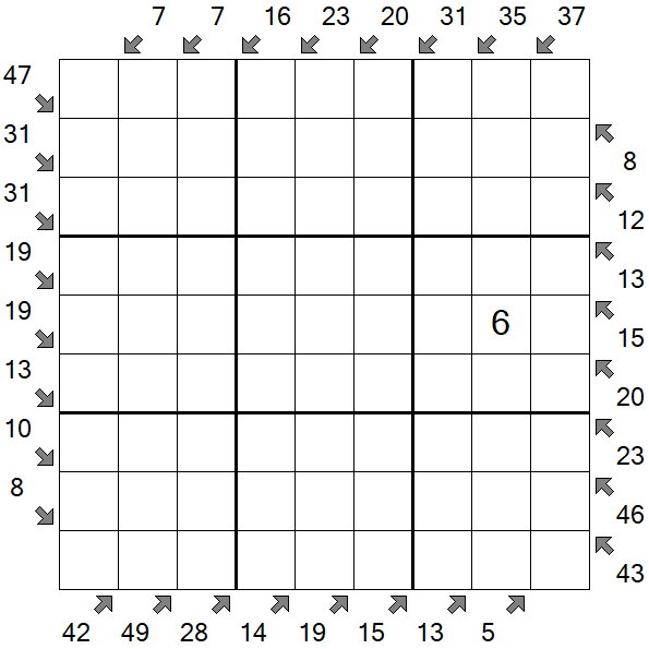 Little Killer Sudoku - Difícil