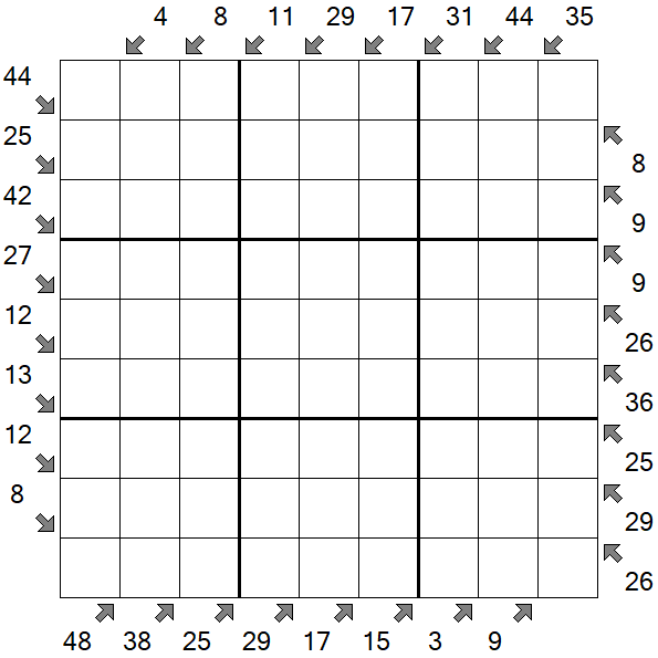Little Killer Sudoku - Difficile