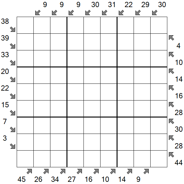 Little Killer Sudoku - Difficile