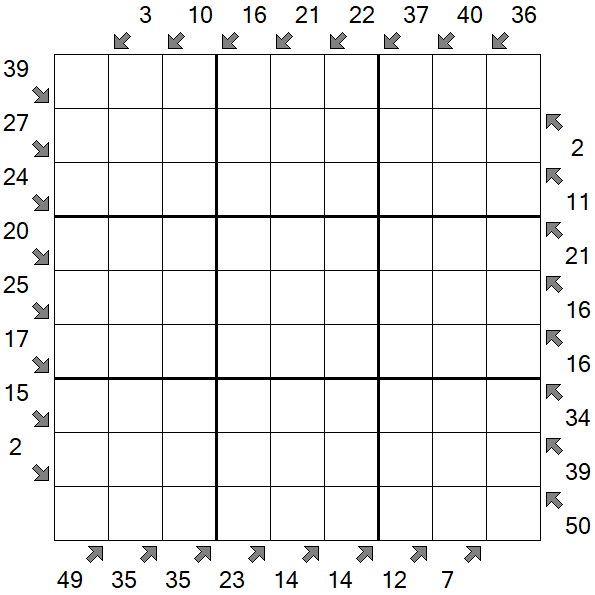 Little Killer Sudoku - Difficile