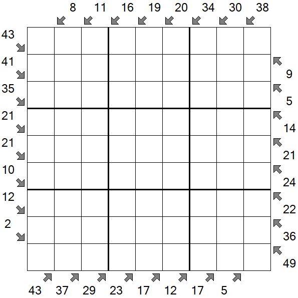 Little Killer Sudoku - Difficile