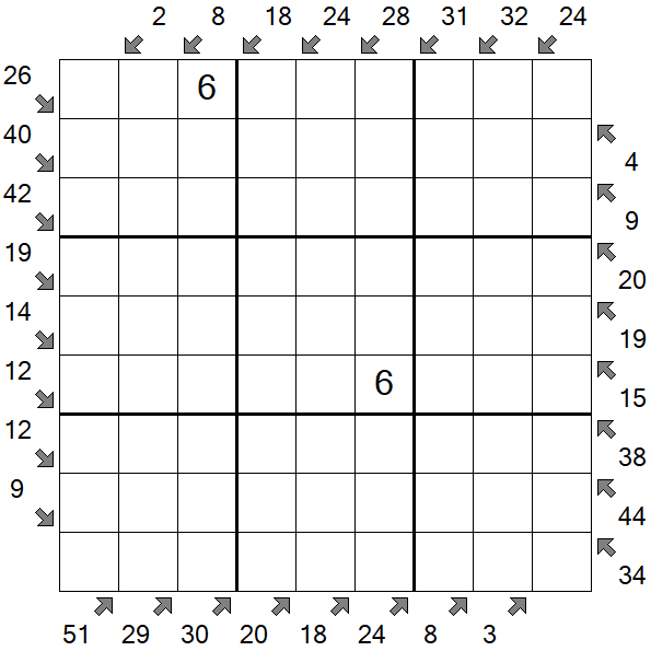 Little Killer Sudoku - Difícil