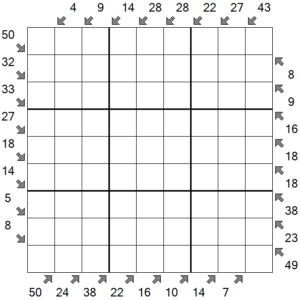 Little Killer Sudoku - Schwierig