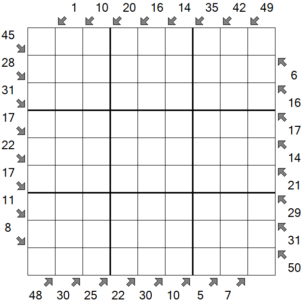 Little Killer Sudoku - Difficile