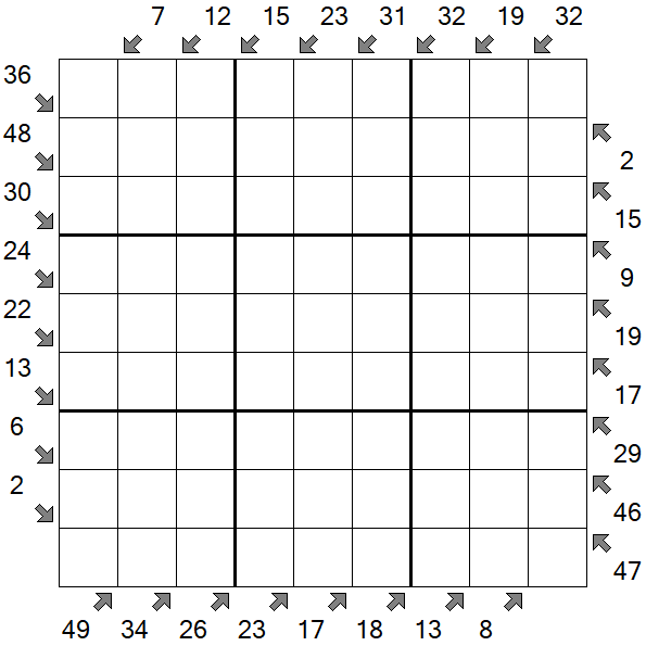 Little Killer Sudoku - Difficile