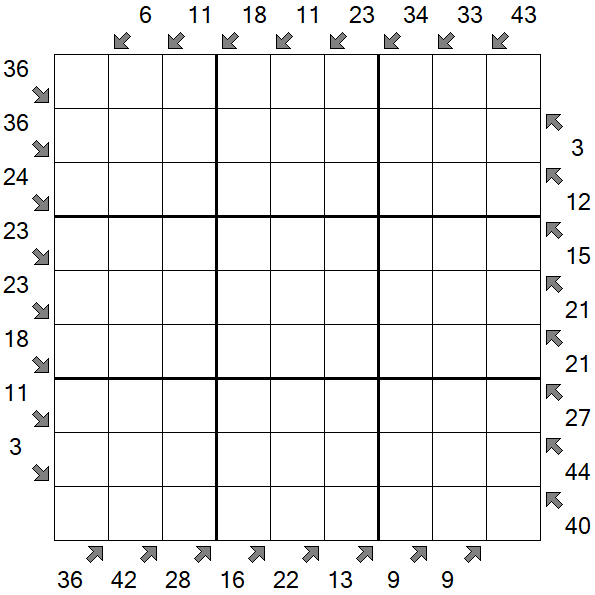 Little Killer Sudoku - Difficile