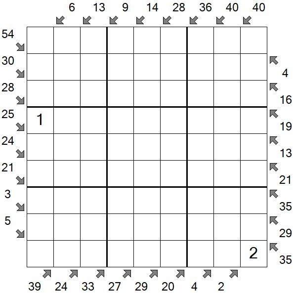Little Killer Sudoku - Difícil
