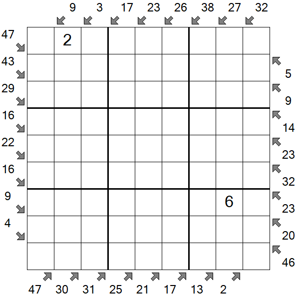 Little Killer Sudoku - Difícil