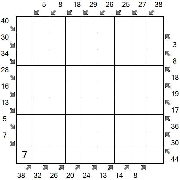 Little Killer Sudoku - Difícil