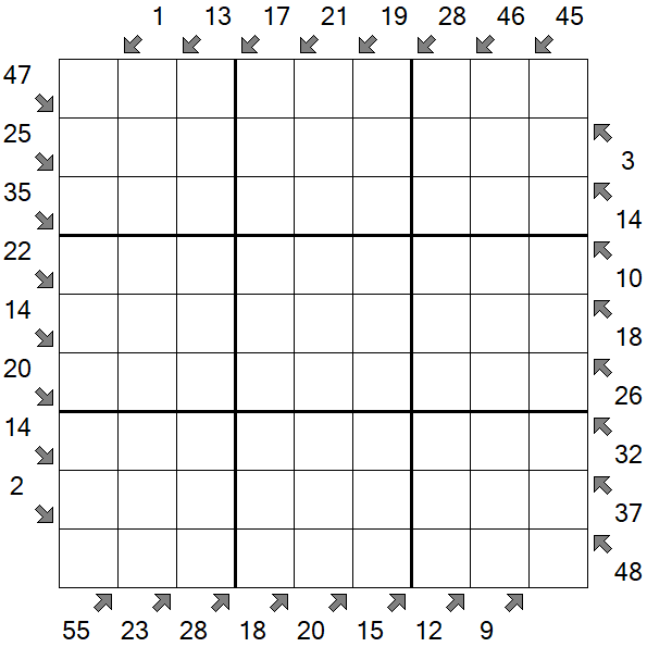 Little Killer Sudoku - Difficile