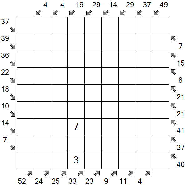 Little Killer Sudoku - Difícil