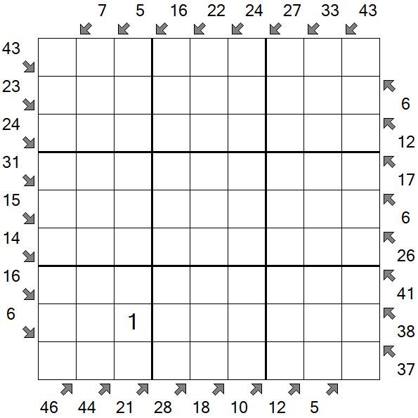 Little Killer Sudoku - Difícil
