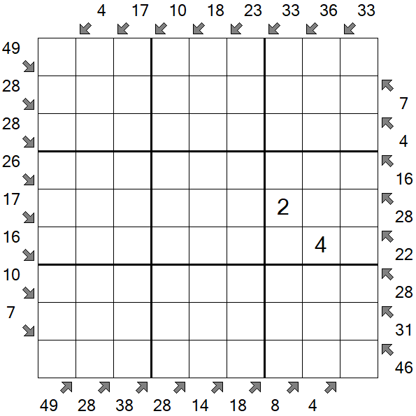 Little Killer Sudoku - Difícil