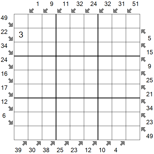Little Killer Sudoku - Difícil