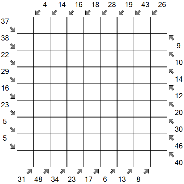 Little Killer Sudoku - Difficile