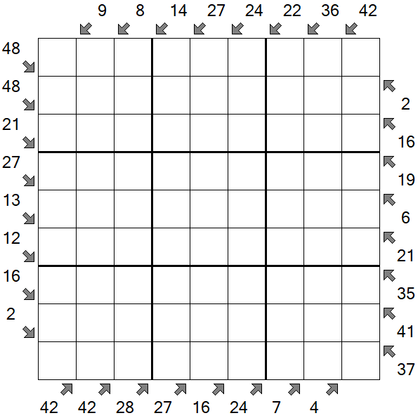 Little Killer Sudoku - Difficile