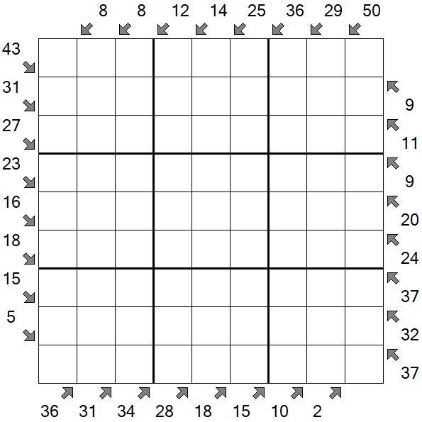 Little Killer Sudoku - Schwierig