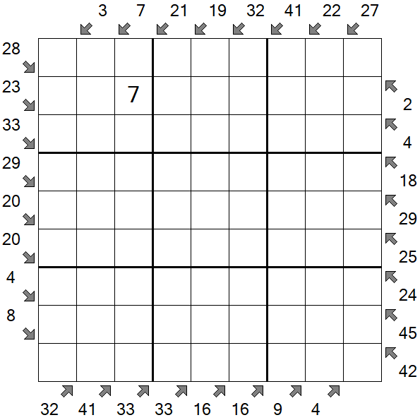 Little Killer Sudoku - Difficile