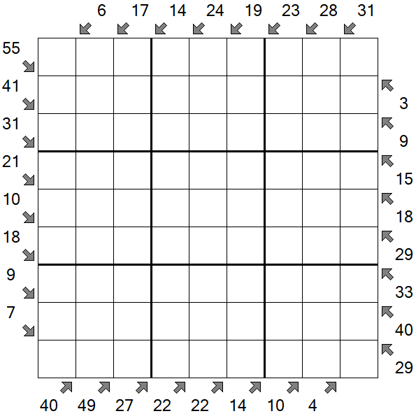 Little Killer Sudoku - Difficile