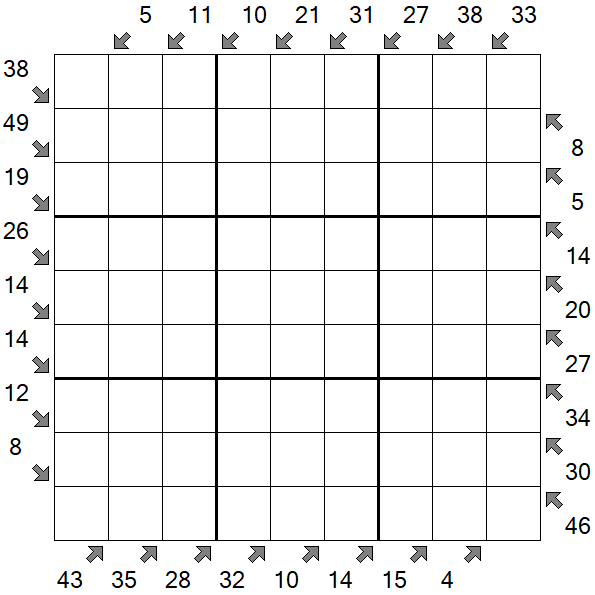 Little Killer Sudoku - Difficile