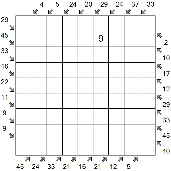 Little Killer Sudoku - Difficile