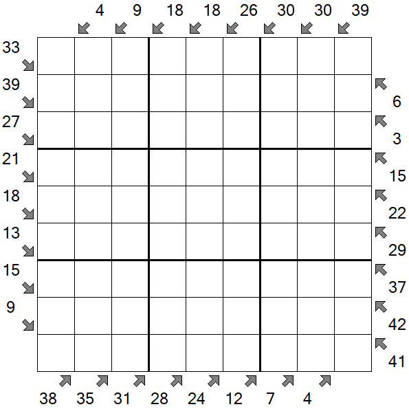 Little Killer Sudoku - Difficile