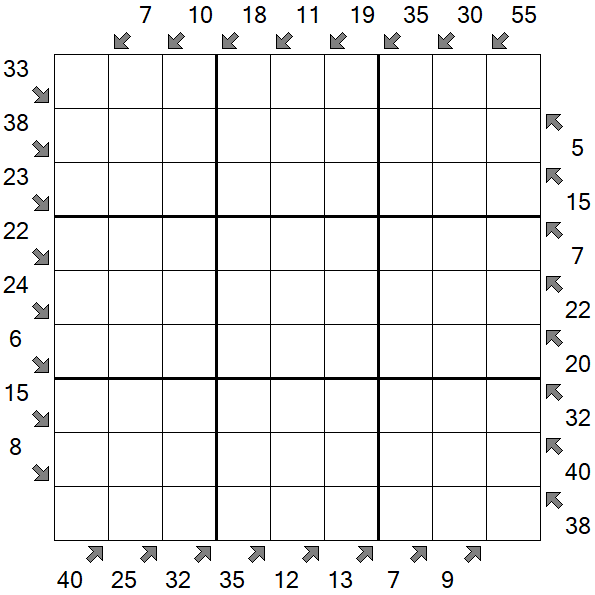 Little Killer Sudoku - Difficile