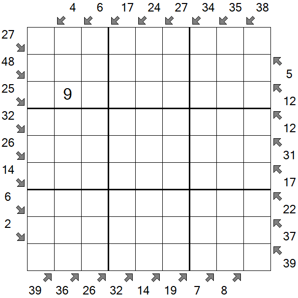 Little Killer Sudoku - Difficile