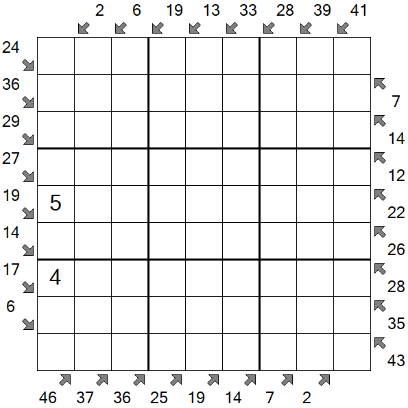 Little Killer Sudoku - Difícil