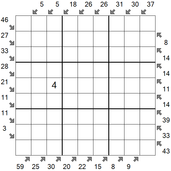 Little Killer Sudoku - Schwierig
