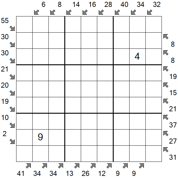 Little Killer Sudoku - Schwierig