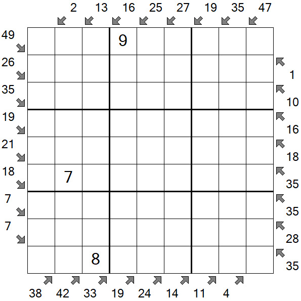 Little Killer Sudoku - Difícil