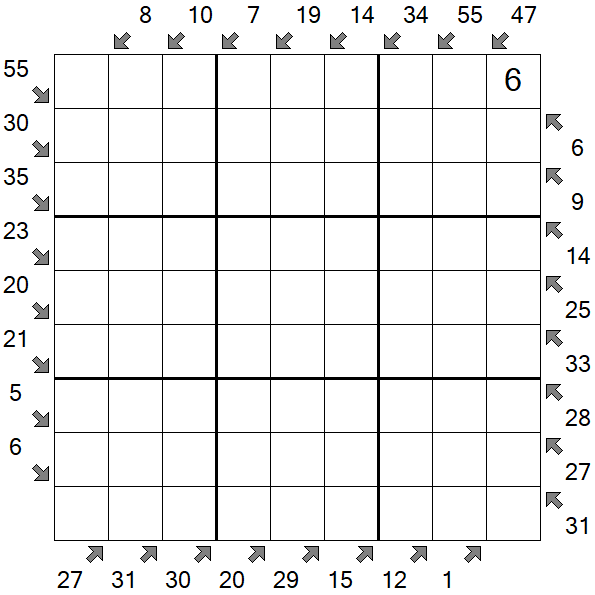 Little Killer Sudoku - Difícil