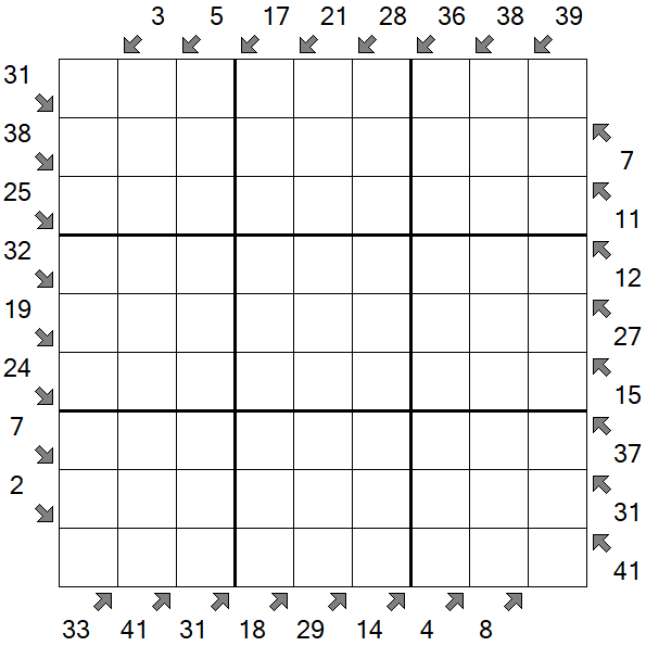 Little Killer Sudoku - Difficile