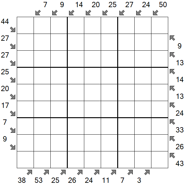 Little Killer Sudoku - Difficile