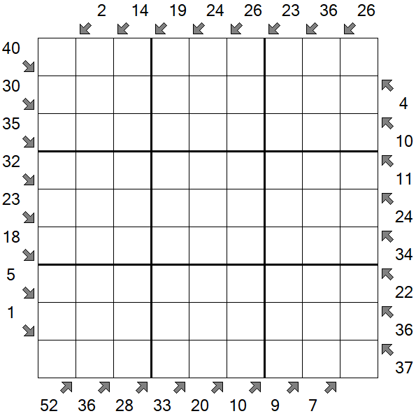 Little Killer Sudoku - Difficile