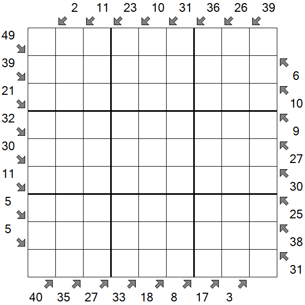 Little Killer Sudoku - Difficile