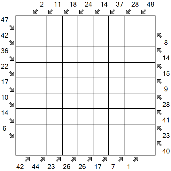 Little Killer Sudoku - Difficile