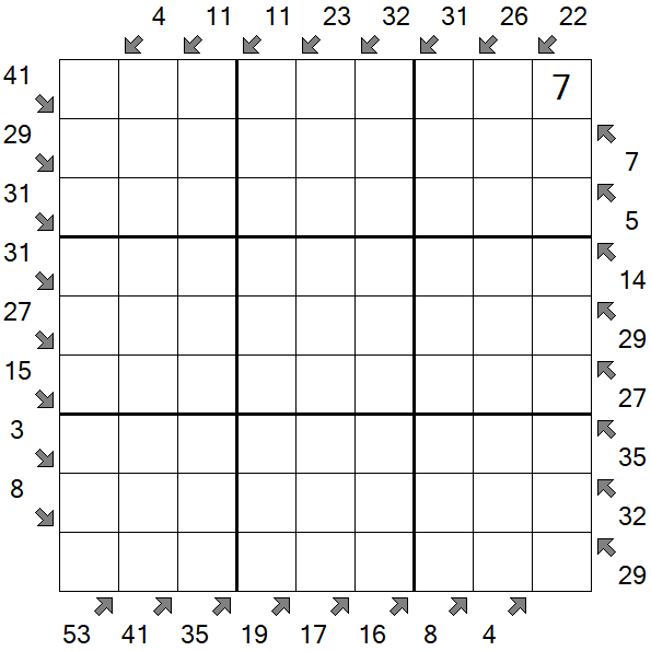 Little Killer Sudoku - Difficile