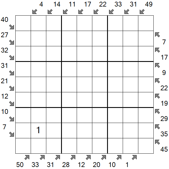 Little Killer Sudoku - Hard