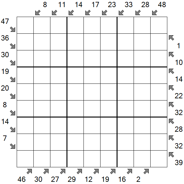Little Killer Sudoku - Difficile