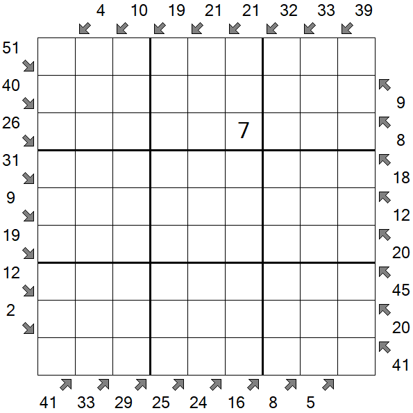 Little Killer Sudoku - Difficile
