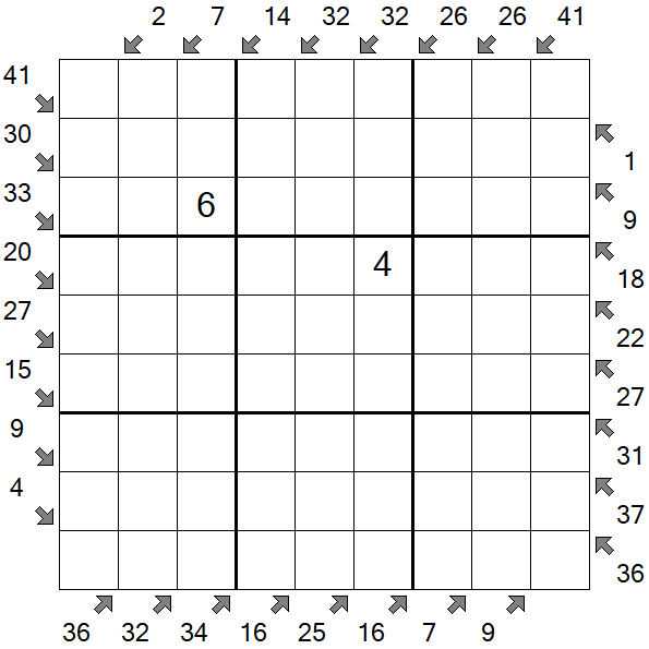 Little Killer Sudoku - Difficile