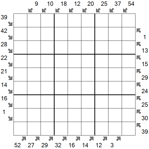 Little Killer Sudoku - Difficile